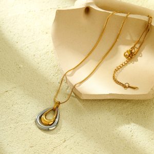 Eclipse Teardrop Necklace - Image 3